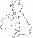 Dessin de carte du Royaume Uni 