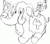 Dessin de elephant 4 ans 