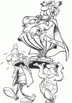 Dessin de abraracourcix porter sur un bouclier 