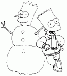 Dessin de Bonhomme de neige Bart 