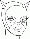 Dessin de tete de Catwoman 