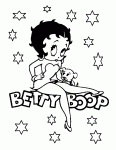 Dessin de dessin de Betty Boop 