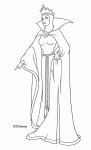 Dessin de la mechante reine 