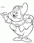 Dessin de le nain Joyeux est toujours heureux 