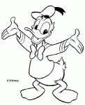 Dessin de coloriage de Donald 