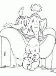 Dessin de Dumbo avec d autre elephants 