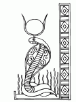 Dessin de cobra egyptien 