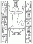 Dessin de deesse nephthys 