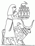 Dessin de des offrandes pour les dieux 