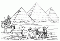 Dessin de les pyramides d egyptes 