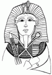 Dessin de pharaon de face 