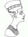 Dessin de profil de pharaon 