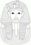 Dessin de toutankhamon de face 