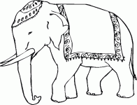 Dessin de elephant indien 