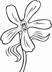 Dessin de fleur personnage 3 