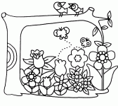 Dessin de plusieurs fleurs 