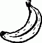 Dessin de dessin banane colorier 