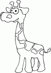 Dessin de bebe girafe 