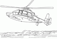 Dessin de helicoptere de sauvetage 