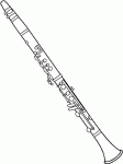 Dessin de clarinette 