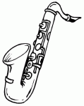 Dessin de saxophone 
