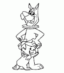 Dessin de Elroy fait un calin a Astro