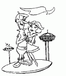 Dessin de George et Jane Jetson