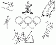 Dessin de jeux olympique d hiver 