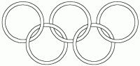 Dessin de les anneaux olympique 