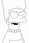 Dessin de Marge fait les gros yeux 