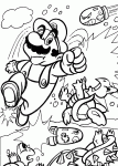 Dessin de Mario se bat 