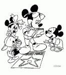 Dessin de Mickey avec ses enfants 