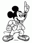 Dessin de Mickey danse 
