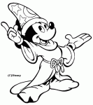 Dessin de Mickey est un magicien 