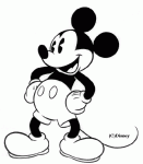 Dessin de coloriage de Mickey 