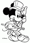 Dessin de dessin de Mickey en costume 