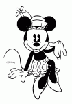 Dessin de Minnie la copine de Mickey 