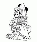 Dessin de dessin de Minnie en princesse 