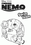 Dessin de finding Nemo swim team 