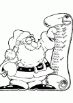 Dessin de liste pere noel 