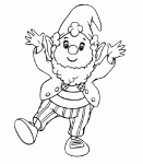 Dessin de potiron bras ouverts 