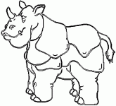 Dessin de dessin d un rhinoceros 