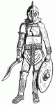 Dessin de gladiateur romain 