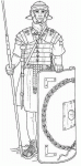 Dessin de soldat de l armee romaine 