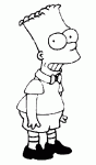 Dessin de bart en enfant modele 