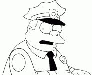 Dessin de Chef Clancy Wiggum 