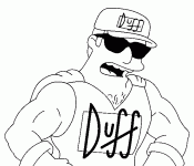 Dessin de Duffman 