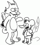 Dessin de Itchy et Scratchy 
