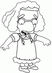 Dessin de Milhouse deguise en fille 