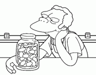 Dessin de Moe au barr 